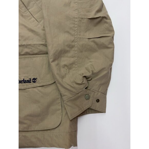 VTG 1996 Timberland Weathergear Wool Lined CHORE JACKET Waterproof Workwear Retr - Picture 3 of 16